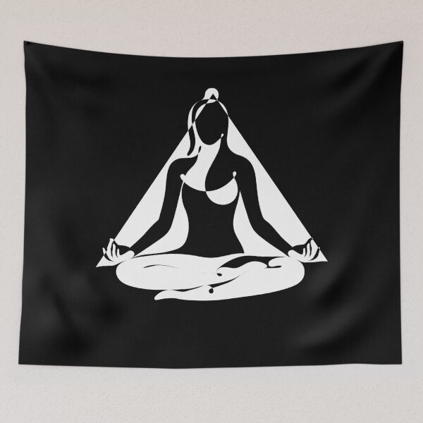 Artikelvorschau, Weiße Schattenkunst - Yoga Meditation Yogini entworfen und verkauft von altandesign.