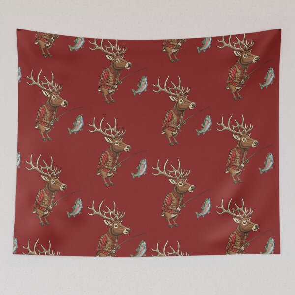 Item preview, An Elk fishing  designed and sold by Too Kool Designing .