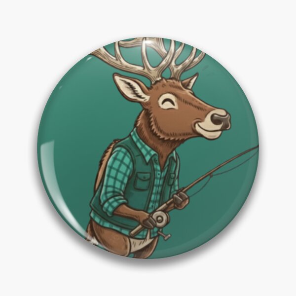 Item preview, An Elk fishing with a cooler  designed and sold by Too Kool Designing .