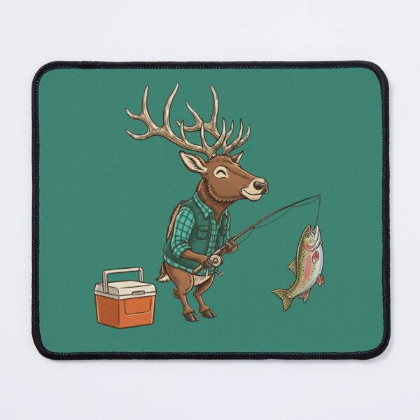 Item preview, An Elk fishing with a cooler  designed and sold by Too Kool Designing .