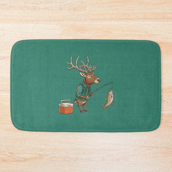 Item preview, An Elk fishing with a cooler  designed and sold by Too Kool Designing .