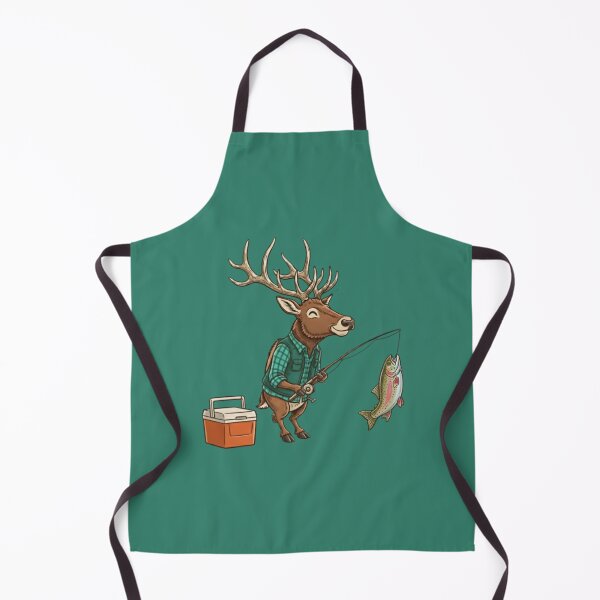 Item preview, An Elk fishing with a cooler  designed and sold by Too Kool Designing .