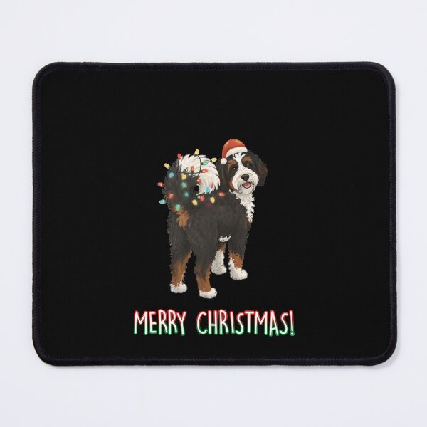 Item preview, Funny Bernedoodle Merry Christmas Holidays Xmas Mom Dad Kids designed and sold by FurryHavenPH.