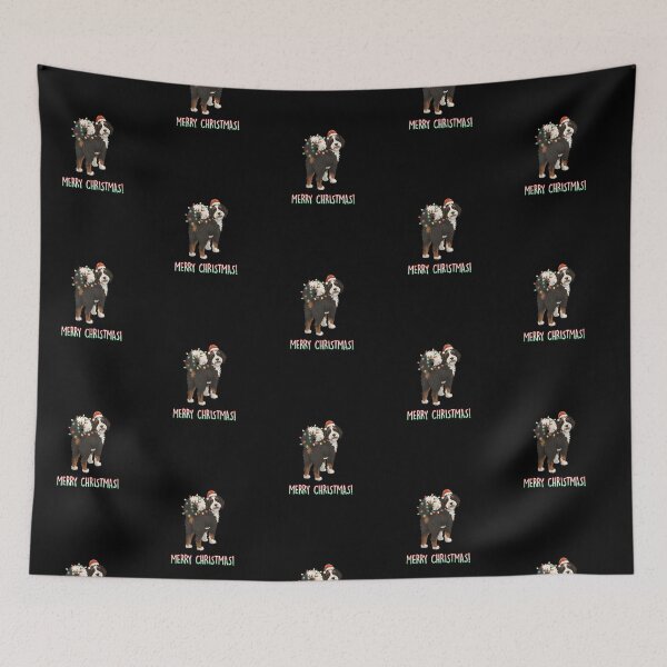 Item preview, Funny Bernedoodle Merry Christmas Holidays Xmas Mom Dad Kids designed and sold by FurryHavenPH.