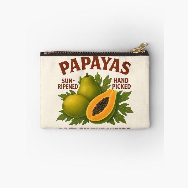 Item preview, Soft on the Inside | Retro Papaya Art | Vintage Fruit Pun Design designed and sold by MagicPixelsBtq.