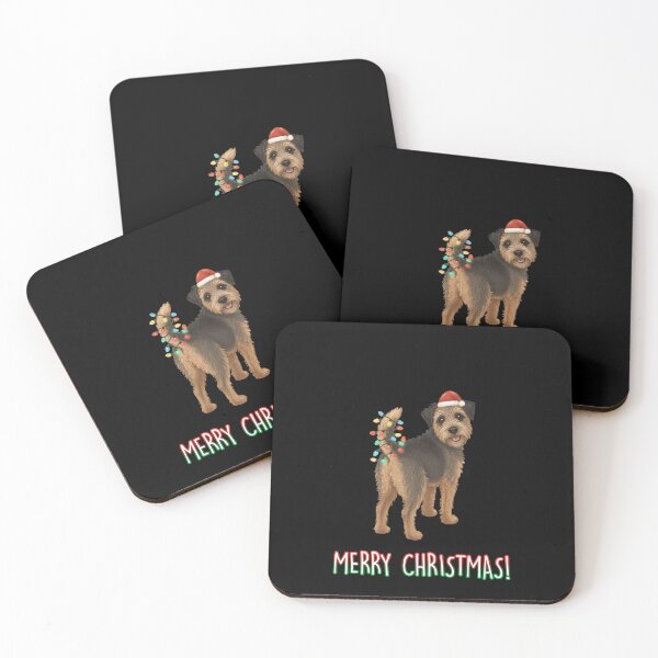 Item preview, Funny Border Terrier Merry Christmas Holidays Xmas Mom Dad Kids designed and sold by FurryHavenPH.