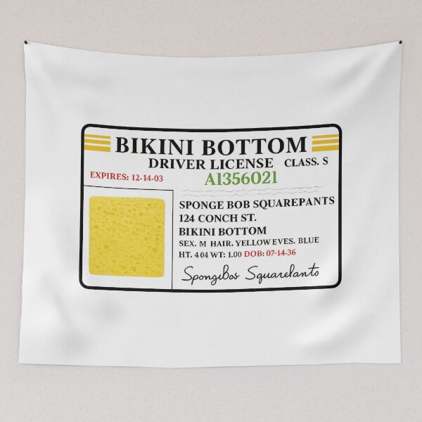 Item preview, Copy of SpongeBob/SpongeBob Driver's License designed and sold by DibujandoPorfa.