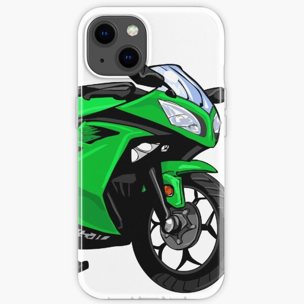  MOTO Skynet Ninja250 (Kawasaki vert) Coque souple iPhone
