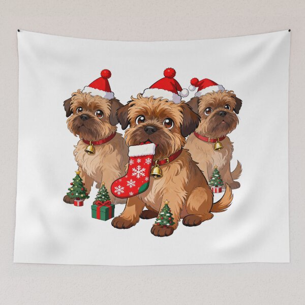 Item preview, Griffon breeds Merry Christmas designed and sold by forget45studio.