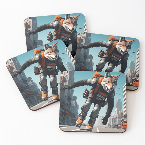 Item preview, Wild Ride Coyotes Rollerblading Escapades designed and sold by NiamNewStore.