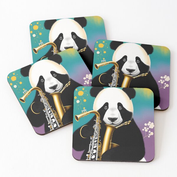 Item preview, Saxy Panda Groovy Tunes designed and sold by NiamNewStore.