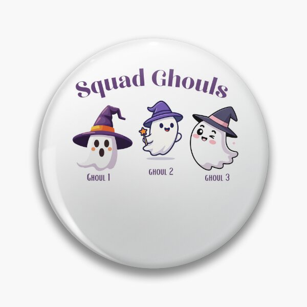 Item preview, Squad Ghouls – Funny Halloween Ghost Trio with Names Ghoul 1, 2, 3 designed and sold by Geafixy.
