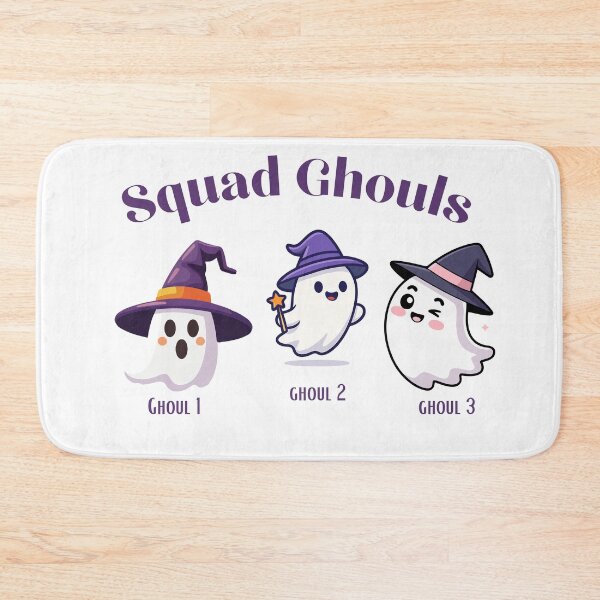 Item preview, Squad Ghouls – Funny Halloween Ghost Trio with Names Ghoul 1, 2, 3 designed and sold by Geafixy.