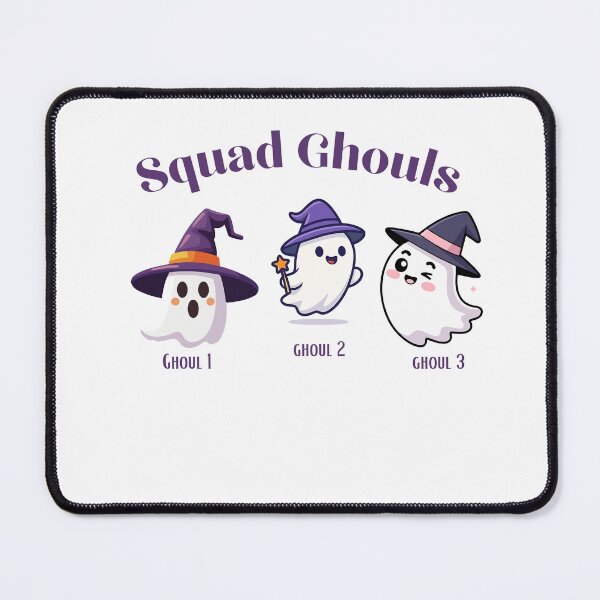 Item preview, Squad Ghouls – Funny Halloween Ghost Trio with Names Ghoul 1, 2, 3 designed and sold by Geafixy.