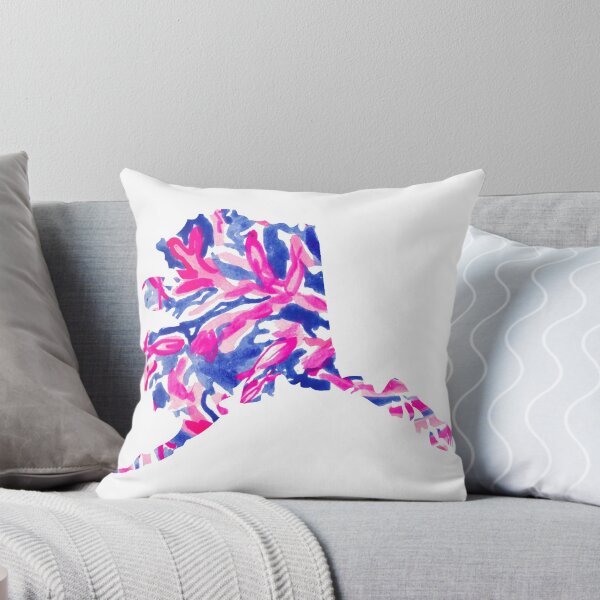 Item preview, Pink and Blue Floral Alaska designed and sold by kevgib.