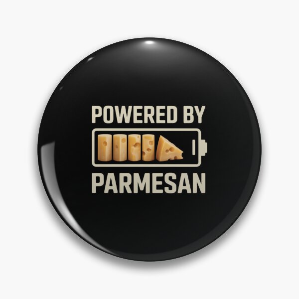 Item preview, Powered By Parmesan Cheese Funny Italian Parmigiano Reggiano designed and sold by aidenpier.