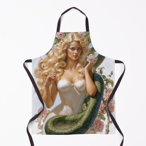 Item preview, Gorgeous Eve and Serpent Fantasy Illustration designed and sold by AliceWhiteDF.