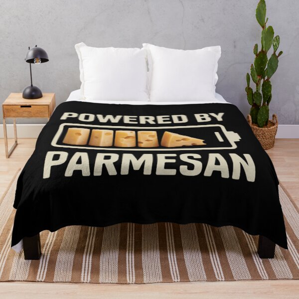Item preview, Powered By Parmesan Cheese Funny Italian Parmigiano Reggiano designed and sold by aidenpier.