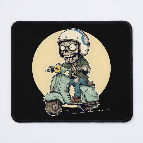 Item preview, Zombie on Scooter designed and sold by NightTimeJ.