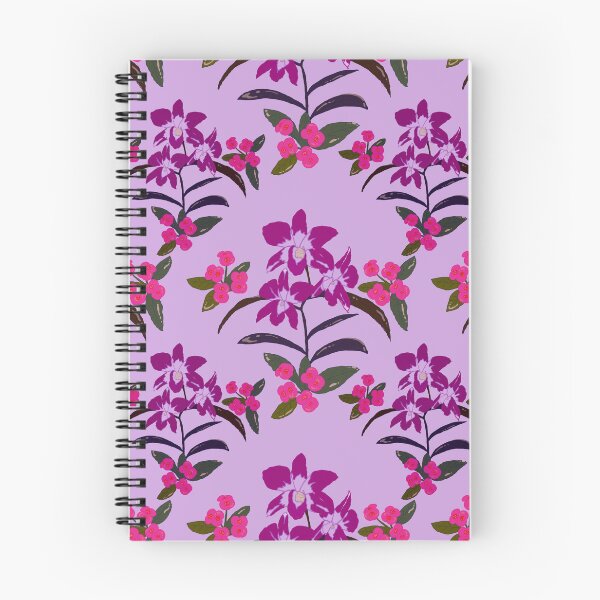 Item preview, Purple Orchid Floral Pattern on Lilac designed and sold by MNX.