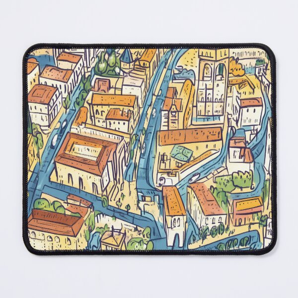 Item preview, illustrated Map  of Tel Aviv's Cityscape designed and sold by Artessie.