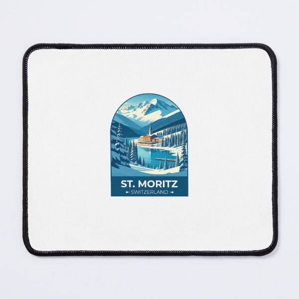 Item preview, St. Moritz Switzerland Sticker designed and sold by TulipaGraphics.
