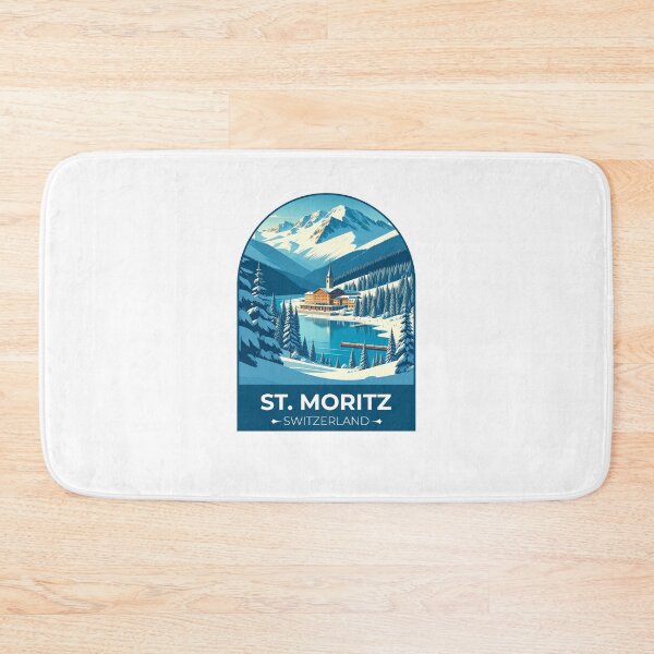 Item preview, St. Moritz Switzerland Sticker designed and sold by TulipaGraphics.