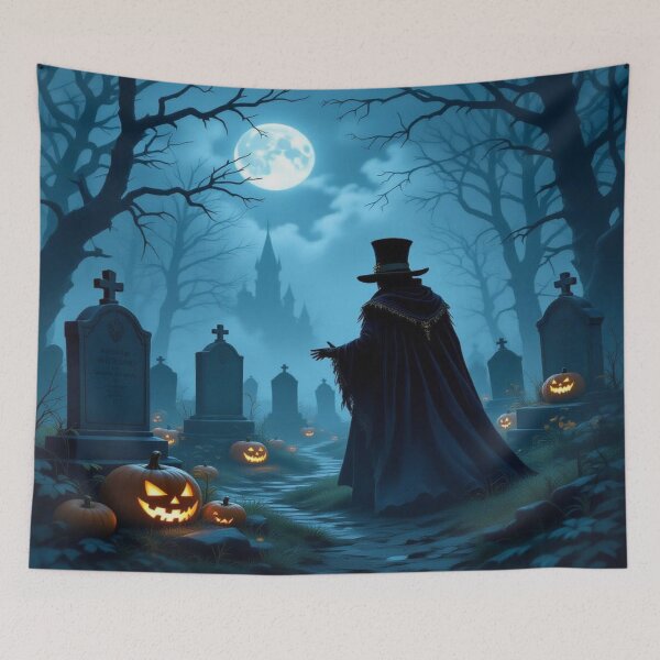 Item preview, Graveyard Glow – GothicCastle, Jack-o’-Lanterns & MoonlightMystery in eerie elegance designed and sold by FotoworldEdel.