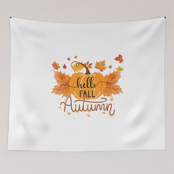 Item preview, Hello Autumn – Cozy Fall Sticker designed and sold by creativesurface.