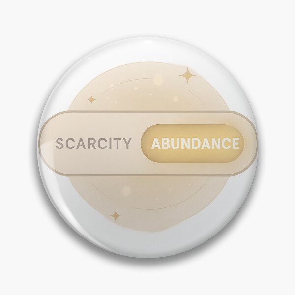 Item preview, Scarcity to Abundance Toggle | Manifestation Switch Sticker & Printable Wall Art | LoA Art & Printable Sticker Art | Abundance Mentality designed and sold by HerDreamCodes.