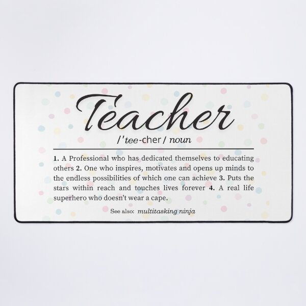 Item preview, Teacher Appreciation Week Dictionary Definition - Colorful Polka Dots designed and sold by SaltedBeachPaperie.