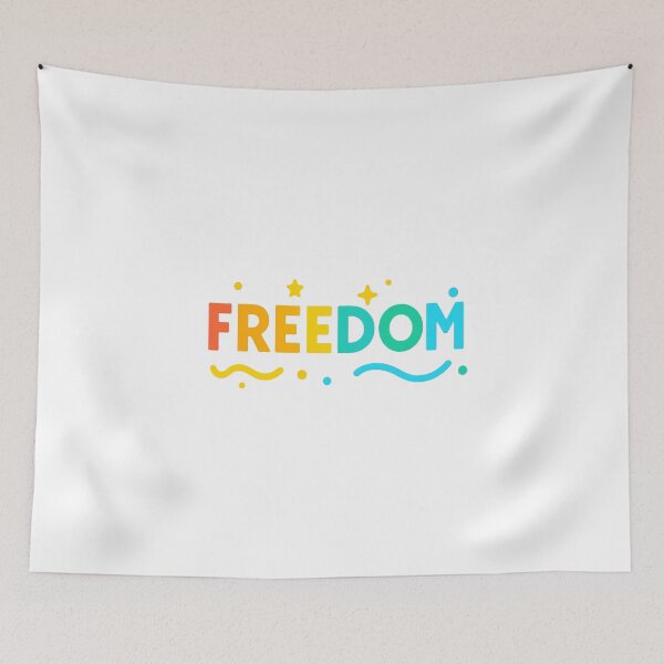 Item preview, Colorful Freedom Typography designed and sold by Design-Joyz.