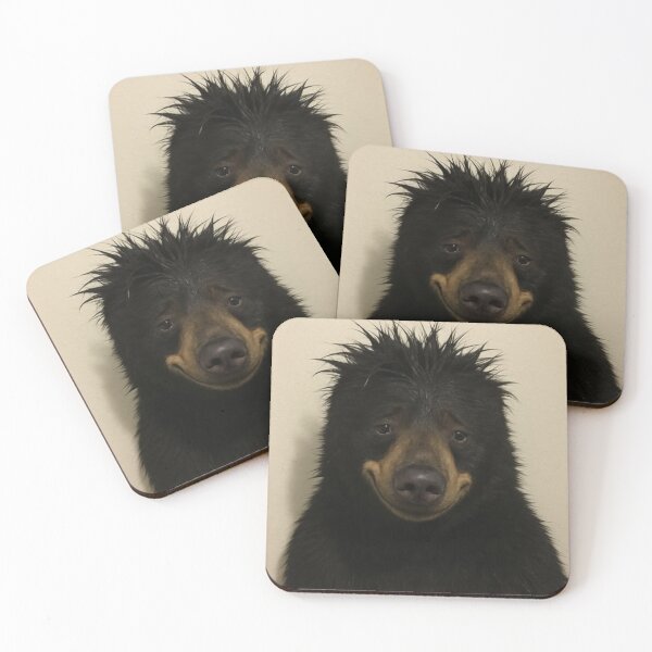 Item preview, Funny Bear with Human Face and Spiky Hair designed and sold by EmiliaClar.
