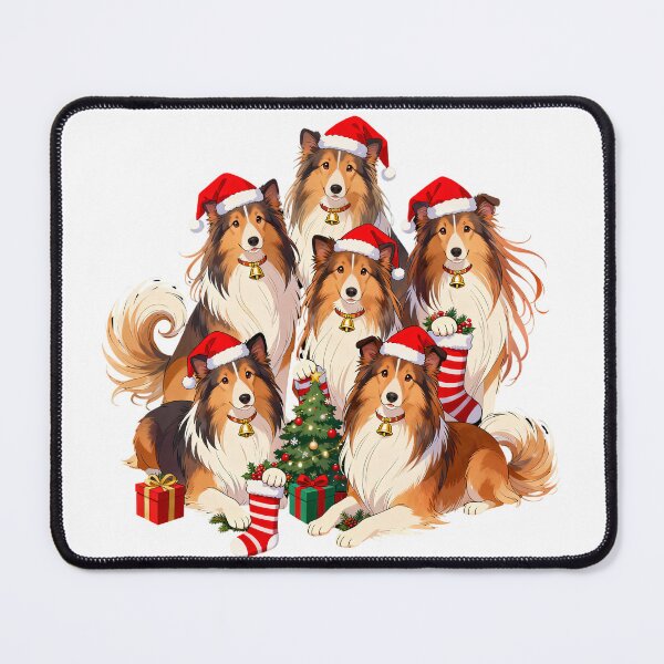 Item preview, Collie Merry Christmas designed and sold by forget45studio.