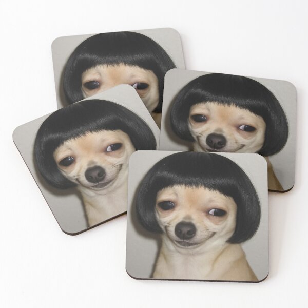 Item preview, Funny Chihuahua with Human Face and Bob Haircut designed and sold by EmiliaClar.