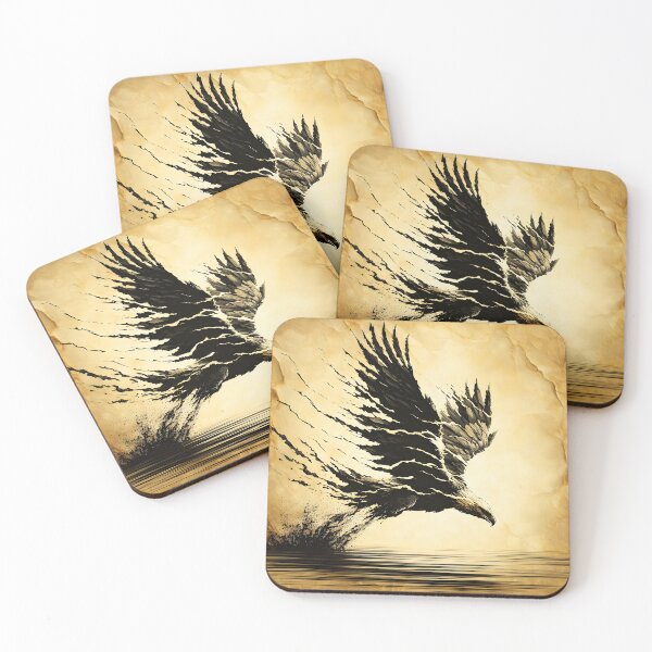 Item preview, Charcoal Parchment Eagle, Ai Generated Art  designed and sold by ACC .