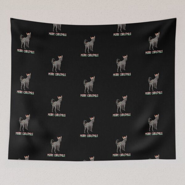 Item preview, Funny Xoloitzcuintli Xolo Merry Christmas Holidays Xmas Mom Dad Kids designed and sold by FurryHavenPH.