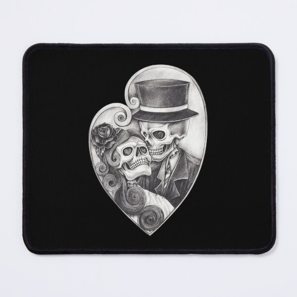 Item preview, Skeleton lovers couple sugar skull day of the dead. designed and sold by Jiwsurreal.