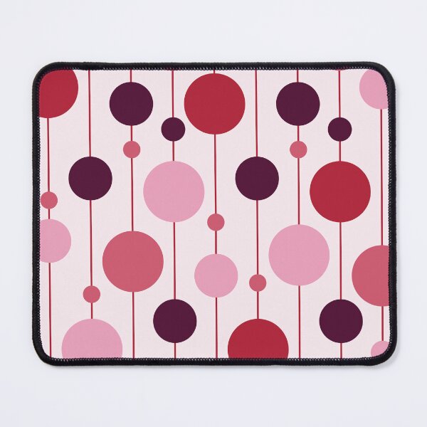 Item preview, Pink and red circles geometric pattern designed and sold by RuthB-Design.