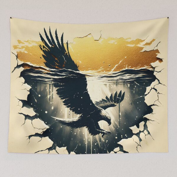 Item preview, Cracked Charcoal Eagle, Ai Generated Art  designed and sold by ACC .