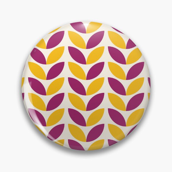 Item preview, Yellow and purple leaf pattern designed and sold by RuthB-Design.