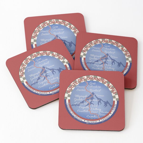 Item preview, Route des Grandes Alpes France Sticker TShirt 02 designed and sold by OuterShellUK.