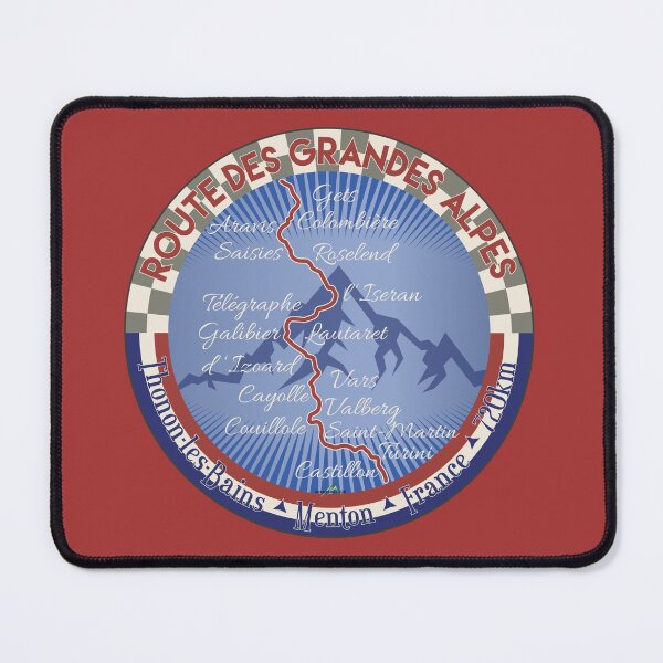 Item preview, Route des Grandes Alpes France Sticker TShirt 02 designed and sold by OuterShellUK.