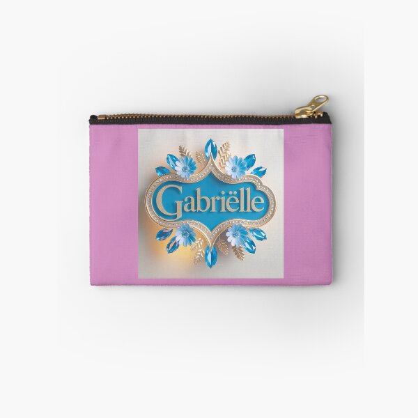Item preview, Elegant Gabrielle Name Design with Blue Gems  Flowers designed and sold by Lori Hebert.