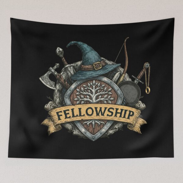 Item preview, Fellowship Crest – Fantasy Adventurer Emblem - Fantasy designed and sold by Fenay Designs.