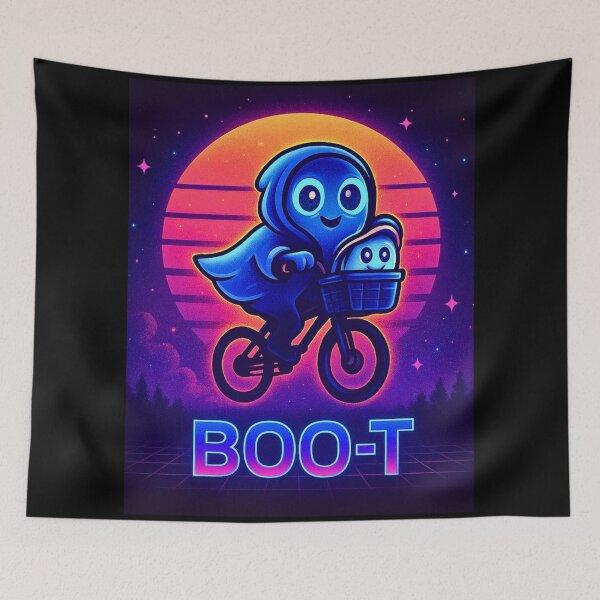 Item preview, Boo-T – Retro Ghost E.T. Parody designed and sold by RaeStarling.