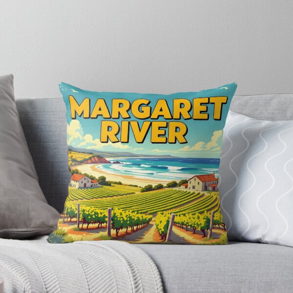 Item preview, Margaret River, Western Australia: Vintage-Style Painterly Travel Poster designed and sold by LSVart.