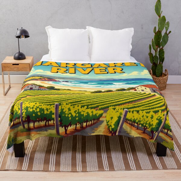 Item preview, Margaret River, Western Australia: Vintage-Style Painterly Travel Poster designed and sold by LSVart.