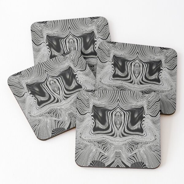 Item preview, Wavy line pattern in black and white designed and sold by AnnabellaRh.