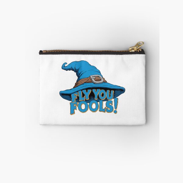 Item preview, Fly You Fools — Blue Wizard Hat Funny Fantasy Quote - Fantasy designed and sold by Fenay Designs.
